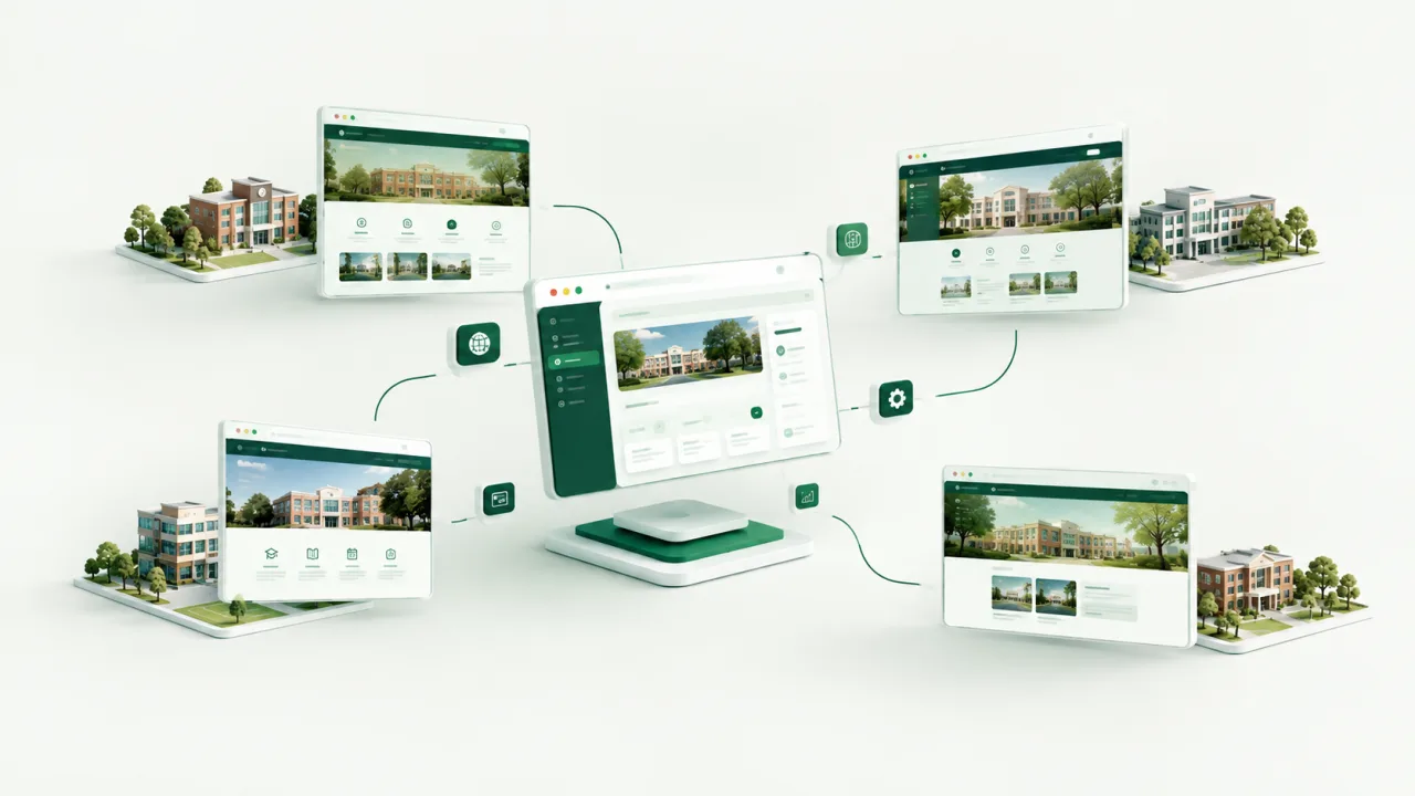 School websites connected to one dashboard